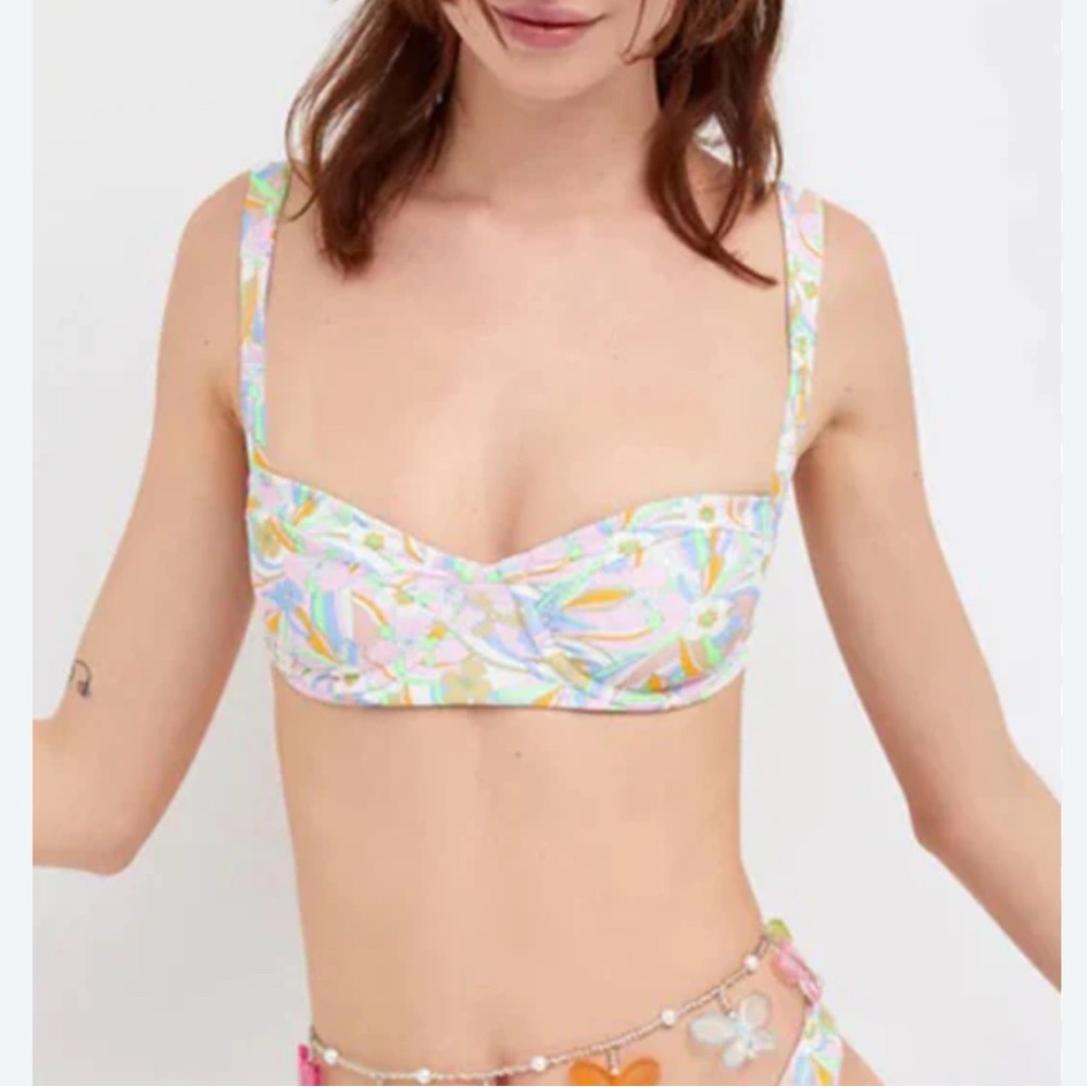 For Love And Lemons Devon Underwire Bikini Top Sz XS